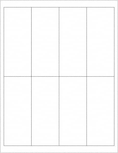 Tape Logic - 5" Long, White Paper Laser Label - For Laser Printers - Americas Industrial Supply