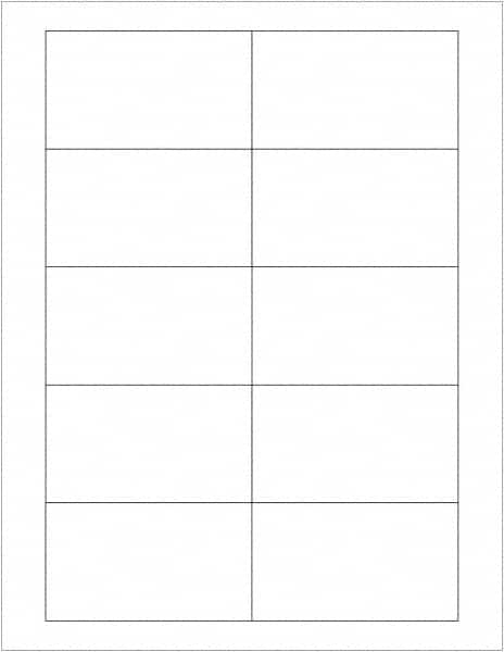 Tape Logic - 3-1/2" Long, White Paper Laser Label - For Laser Printers - Americas Industrial Supply
