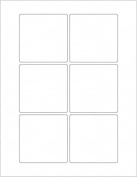 Tape Logic - 3" Long, White Paper Laser Label - For Laser Printers - Americas Industrial Supply