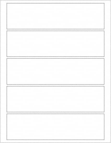 Tape Logic - 7-1/2" Long, White Paper Laser Label - For Laser Printers - Americas Industrial Supply