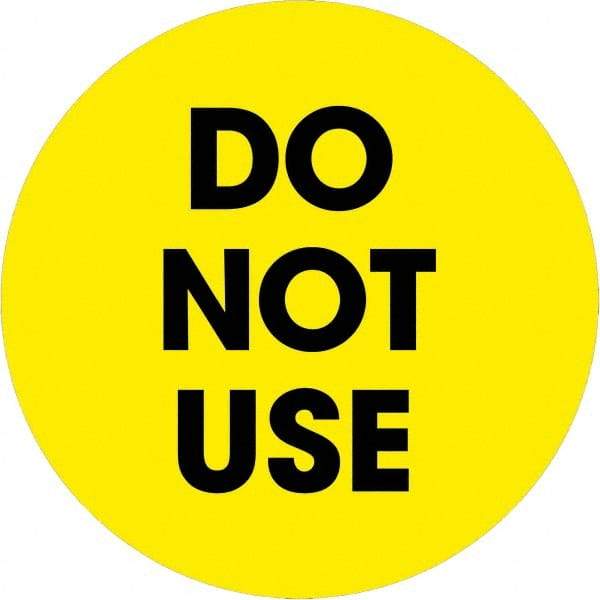 Tape Logic - 2" Long, Fluorescent Yellow Paper Inventory Labels - For Multi-Use - Americas Industrial Supply