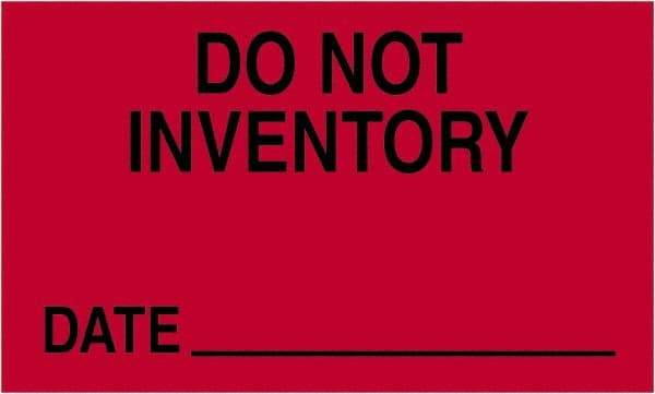 Tape Logic - 5" Long, Fluorescent Red Paper Shipping Label - For Multi-Use - Americas Industrial Supply