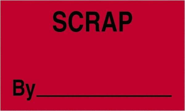 Tape Logic - 5" Long, Fluorescent Red Paper Shipping Label - For Multi-Use - Americas Industrial Supply