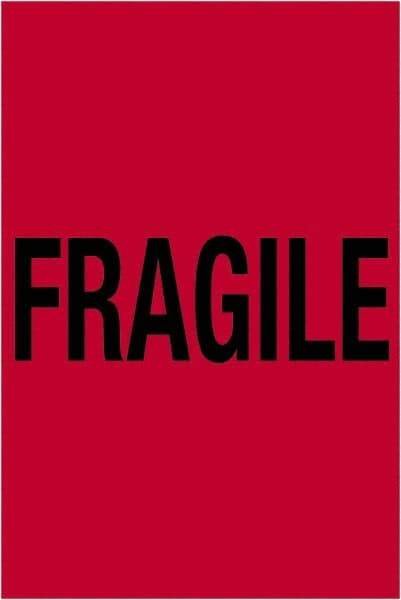 Tape Logic - 6" Long, Fluorescent Red Paper Shipping Label - For Multi-Use - Americas Industrial Supply