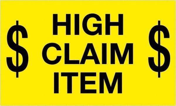 Tape Logic - 5" Long, Fluorescent Yellow Paper Shipping Label - For Multi-Use - Americas Industrial Supply