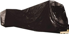 Made in USA - 100" Long x 3" Wide Polyethylene Plastic Film - Black, Case - Americas Industrial Supply