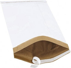 Made in USA - 16" Long x 10-1/2" Wide Peel-Off Self-Seal Padded Mailer - White - Americas Industrial Supply