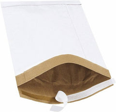 Made in USA - 14-1/2" Long x 9-1/2" Wide Peel-Off Self-Seal Padded Mailer - White - Americas Industrial Supply