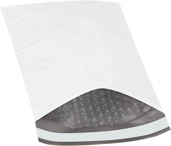 Made in USA - 10" Long x 6-1/2" Wide Peel-Off Self-Seal Padded Mailer - White - Americas Industrial Supply
