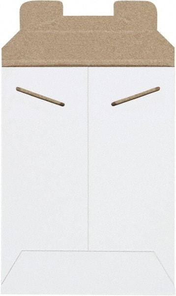 Made in USA - 8" Long x 6" Wide Regular Flat Mailer - White - Americas Industrial Supply