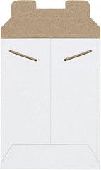 Made in USA - 8" Long x 6" Wide Regular Flat Mailer - White - Americas Industrial Supply