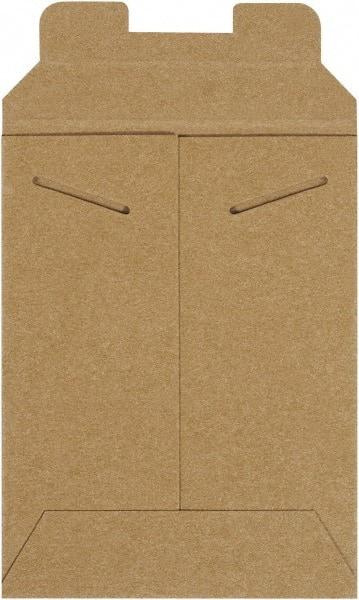 Made in USA - 8" Long x 6" Wide Regular Flat Mailer - Kraft - Americas Industrial Supply
