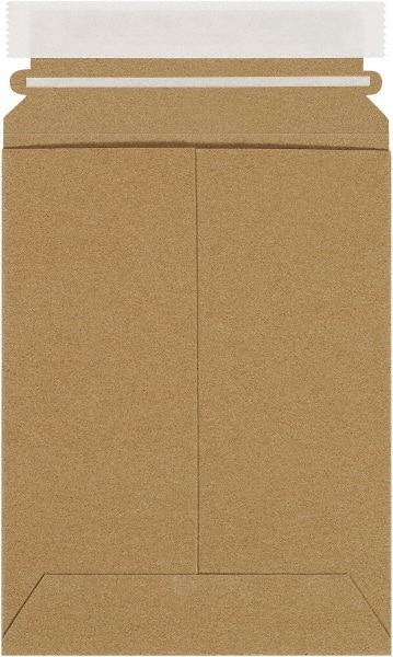Made in USA - 8" Long x 6" Wide Peel-Off Self-Seal Flat Mailer - Kraft - Americas Industrial Supply