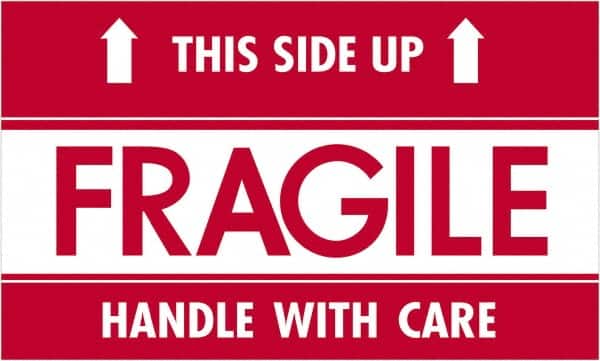 Tape Logic - 5" Long, Red/White Paper Shipping Label - For Multi-Use - Americas Industrial Supply