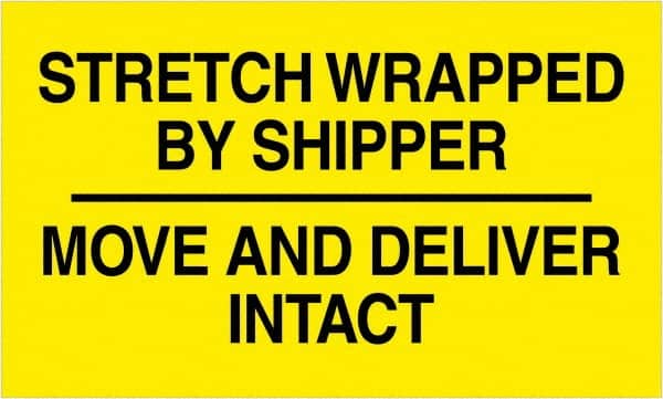 Tape Logic - 5" Long, Black & Yellow Paper Shipping Label - For Multi-Use - Americas Industrial Supply