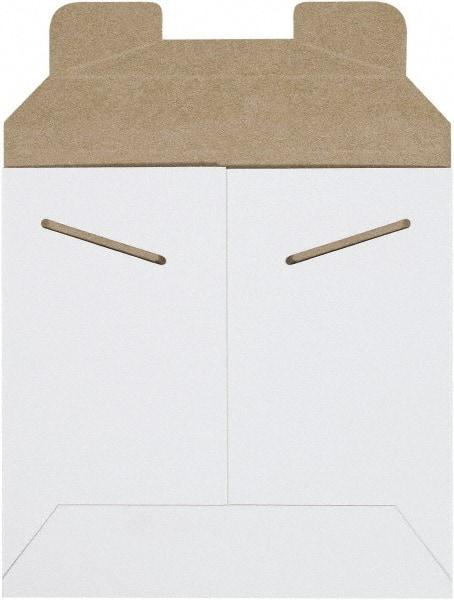 Made in USA - 6" Long x 6" Wide Regular Flat Mailer - White - Americas Industrial Supply