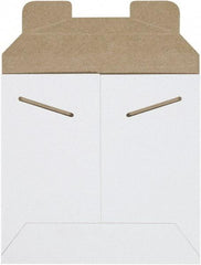 Made in USA - 6" Long x 6" Wide Regular Flat Mailer - White - Americas Industrial Supply