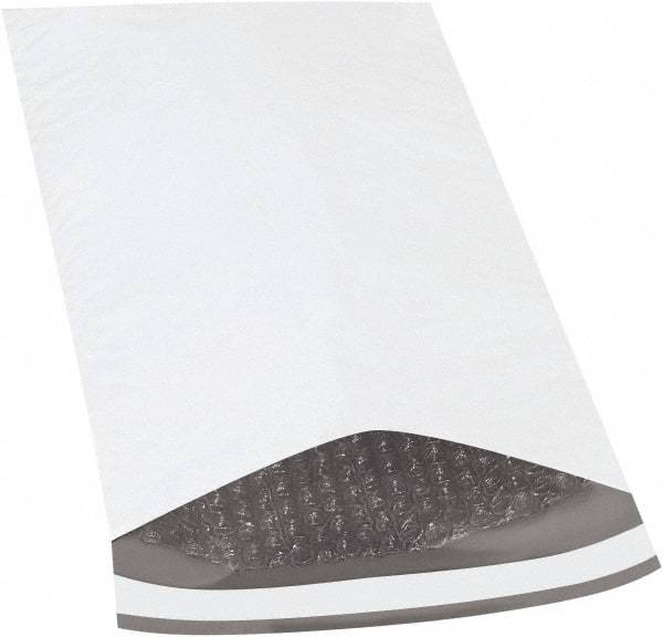 Made in USA - 14-1/2" Long x 8-1/2" Wide Peel-Off Self-Seal Padded Mailer - White - Americas Industrial Supply
