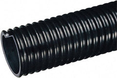 Kuriyama of America - 2-1/2" ID x 3.07" OD, 40 Max psi, Full In. Hg, Dry Material Handling & Transfer Hose - Polyurethane Liner, PVC Cover, -40 to 150°F, 3" Bend Radius, 50' Coil Length, Black - Americas Industrial Supply