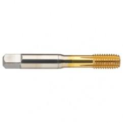 6-40 H7 3-Flute Cobalt Green Ring Semi-Bottoming 40 degree Spiral Flute Tap-TiN - Americas Industrial Supply