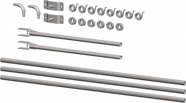 Buyers Products - Aluminum Universal Tarp Arm Kit - 146" Long, Silver, For Use with 8 to 19' Dump Bodies - Americas Industrial Supply