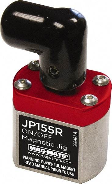 Mag-Mate - 155 Lb Load Capacity, Magnetic Clamp - 2.18" High x 1.57" Long x 1-1/4" Wide, 2 Poles - Americas Industrial Supply
