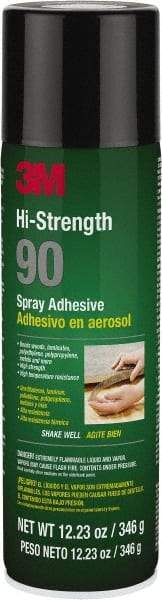3M - 12.23 oz Aerosol Clear Spray Adhesive - High Tack, 250°F Heat Resistance - Americas Industrial Supply