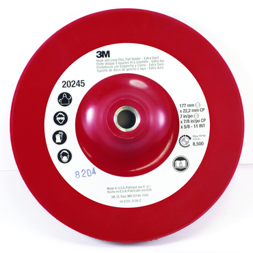 7 x 7/8" - 5/8-11 Internal Hook and Loop Disc Pad Holder - Americas Industrial Supply
