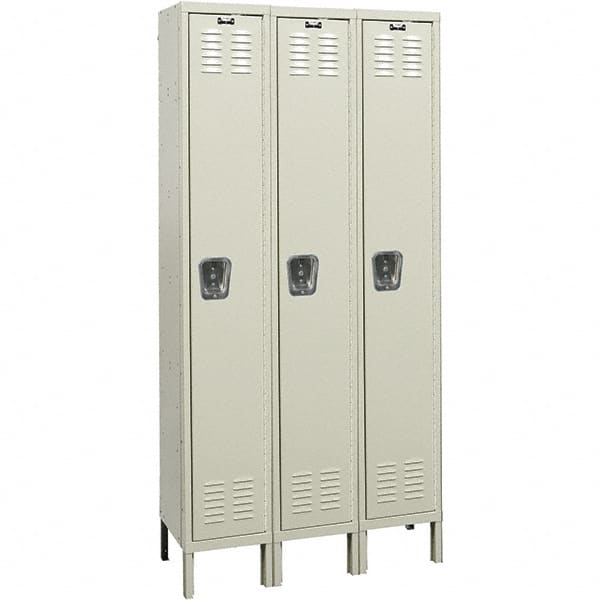 Hallowell - 3 Door, 1 Tier, Premium Wardrobe Lockers - Americas Industrial Supply