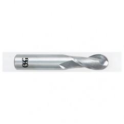 1/2" Dia. - 3" OAL - Carbide - Ball End HP End Mill-2 FL - Americas Industrial Supply