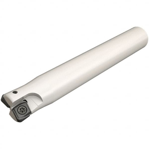 Iscar - 16mm Cutting Diam, 16mm Shank Diam, 5mm Max Depth of Cut, Straight Shank Indexable Copy End Mill - 2 Inserts, CNHT 07 Insert, E93CN Toolholder - Americas Industrial Supply