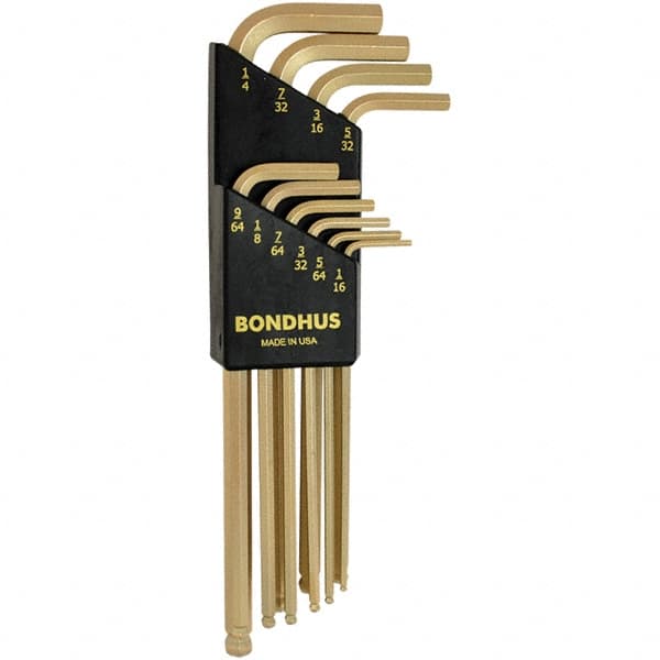 Bondhus - Hex Key Sets Tool Type: Hex Handle Type: L-Key Long Arm - Americas Industrial Supply