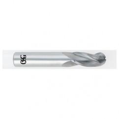 14mm Dia. - 89mm OAL - Carbide - Ball End HP End Mill-3 FL - Americas Industrial Supply