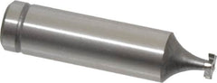 Made in USA - 1/4" Diam x 1/16" Face Width, Cobalt, 6 Teeth, Shank Connection Woodruff Keyseat Cutter - Uncoated, 2-1/16" OAL x 1/2" Shank, Staggered Teeth, ANSI 202, Old Standard 201 - Americas Industrial Supply