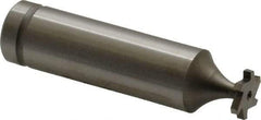 Made in USA - 3/8" Diam x 1/16" Face Width, Cobalt, 6 Teeth, Shank Connection Woodruff Keyseat Cutter - Uncoated, 2-1/16" OAL x 1/2" Shank, Staggered Teeth, ANSI 203, Old Standard 211 - Americas Industrial Supply