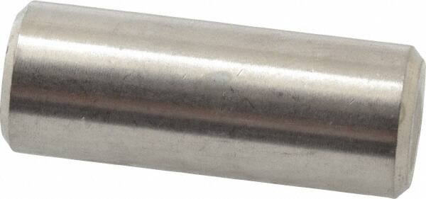 Value Collection - 3/8" Diam x 1" Pin Length 316 Stainless Steel Standard Dowel Pin - Bright Finish, 2 Beveled End - Americas Industrial Supply