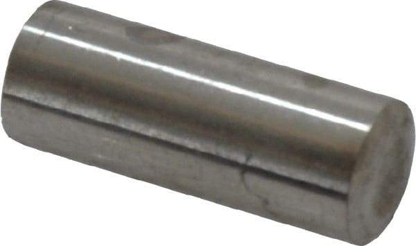 Value Collection - 8mm Diam x 20mm Pin Length 316 Stainless Steel Standard Dowel Pin - Bright Finish, 1 Rounded End - Americas Industrial Supply