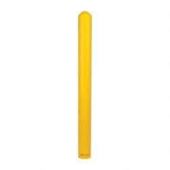 Eagle - 5" Deep x 56" High, 4" Bollard Cover - Yellow, High Density Polyethylene, 4 Lb, Smooth Surface - Americas Industrial Supply