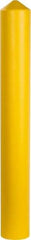 Eagle - 7-1/4" Wide x 7-1/4" Deep x 56" High, 6" Bollard Cover - Yellow, High Density Polyethylene, 6 Lb, Smooth Surface - Americas Industrial Supply