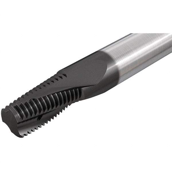 Iscar - RC1/4-19 BSPT, 0.3937" Cutting Diam, 4 Flute, Solid Carbide Helical Flute Thread Mill - Internal/External Thread, 16.7mm LOC, 73mm OAL, 10mm Shank Diam - Americas Industrial Supply