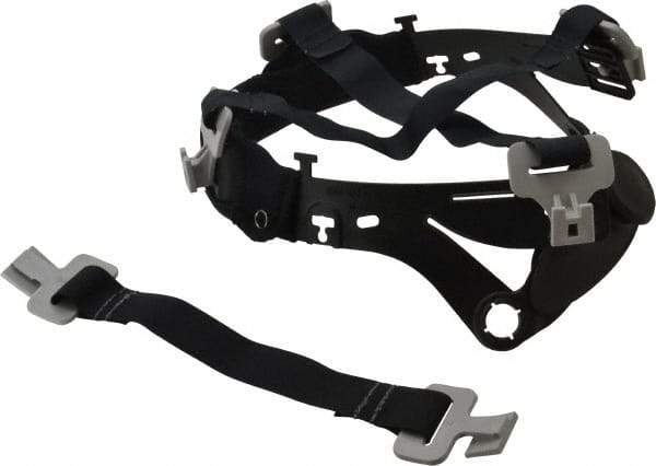 3M - Head Suspension for PAPR/SAR Headgear - Black, Compatible with M-300 & M-400 Series Hard Hats - Americas Industrial Supply