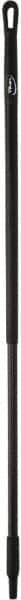 Vikan - 51 x 1-1/4" Fiberglass Squeegee Handle - European Threaded Connection, Black - Americas Industrial Supply