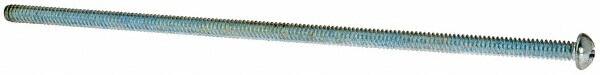 Value Collection - #10-24 UNC, 6" Length Under Head Phillips Drive Machine Screw - Round Head, Grade J82 Steel, Zinc-Plated Finish, Without Washer - Americas Industrial Supply