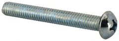 Value Collection - 5/16-18 UNC, 2-1/2" Length Under Head Phillips Drive Machine Screw - Round Head, Grade J82 Steel, Zinc-Plated Finish, Without Washer - Americas Industrial Supply