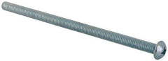 Value Collection - 5/16-18 UNC, 6" Length Under Head Phillips Drive Machine Screw - Round Head, Grade J82 Steel, Zinc-Plated Finish, Without Washer - Americas Industrial Supply