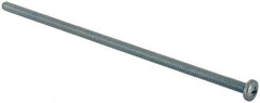 Value Collection - #10-24 UNC, 6" Length Under Head Phillips Drive Machine Screw - Pan Head, Grade J82 Steel, Zinc-Plated Finish, Without Washer - Americas Industrial Supply