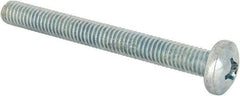 Value Collection - 3/8-16 UNC, 3-1/2" Length Under Head Phillips Drive Machine Screw - Pan Head, Grade J82 Steel, Zinc-Plated Finish, Without Washer - Americas Industrial Supply