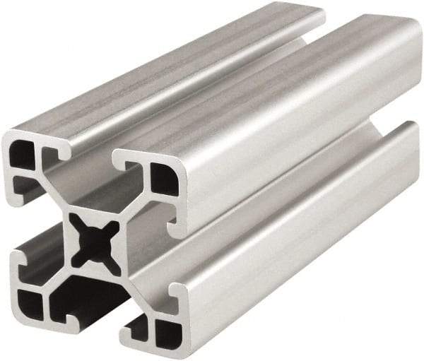 80/20 Inc. - 72 Inches Long x 1-1/2 Inches Wide x 1-1/2 Inches High, T Slotted Aluminum Extrusion - 0.781 Square Inches, Clear Anodized Finish - Americas Industrial Supply