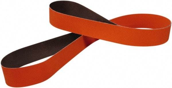 3M - 3" Wide x 132" OAL, 120 Grit, Ceramic Abrasive Belt - Ceramic, Coated, J Weighted Cloth Backing, Series 723D - Americas Industrial Supply