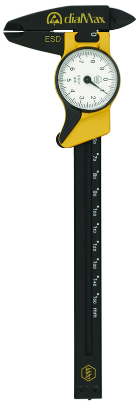 0 - 6 / 0 - 150mm Measuring Range (.001 Grad.) -ESD Safe Dial Caliper - #41105 - Americas Industrial Supply